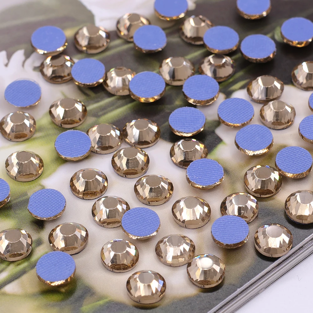 JC wholesale ss20 hot fix crystal rhinestones high quality round hot fix rhinestones for jewelry making