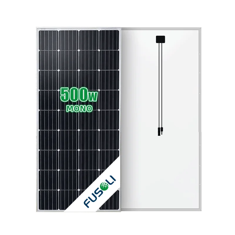 FUSOLI Solar Mono Solar Cell Solar Panel 500w High Power Solar Module 72 Cells in Series 20A Mono 166 * 166mm 42V 12years PERC