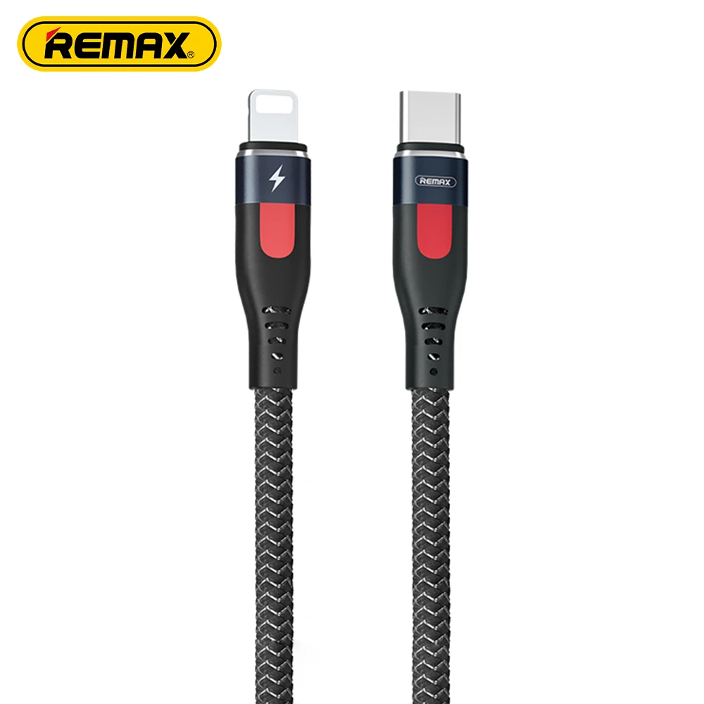 Remax RC-188i 20 Вт Usb C Pd для мобильных телефонов с оплеткой для передачи данных типа C на молниях кабель быстрой зарядки