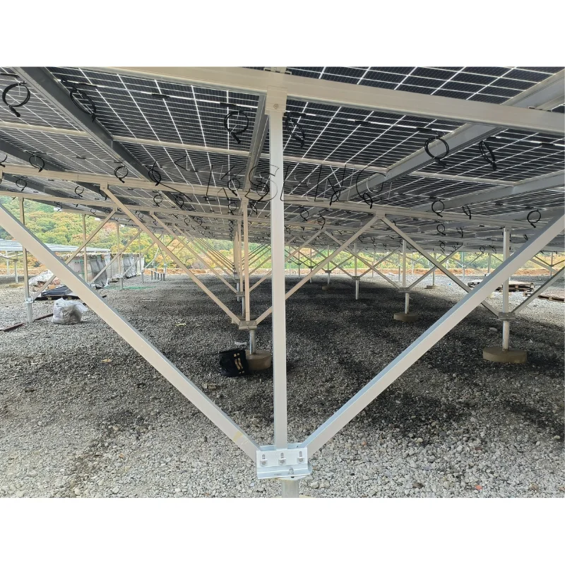 Solar Panel Ground Mount Kit Solar Fixed Photovoltaic Bracket Ground Mount Solar Racking Systems