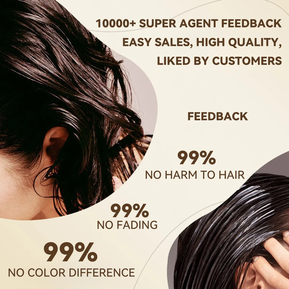 HAOXIN factory Professional organic premium hair color permanent dye hair color cream Long Lasting Salon Use Hair Color Cream