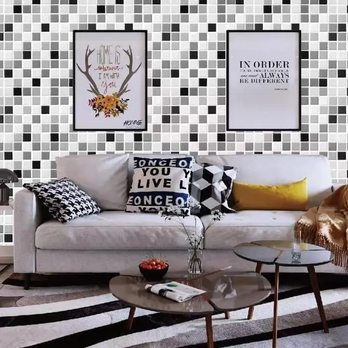 custom wall paper 3d home peel and stick waterproof and oil-proof kitchen and bath wallpaper wall paper home decoration