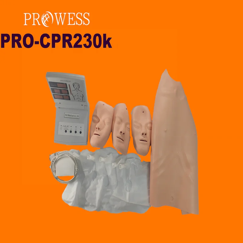 PRO-CPR230K Hot Sales Half Body CPR Training Manikin with Controller Emergency Training for Medical Teaching anatomical manikin