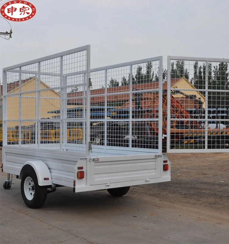 high quality best selling cage galvanized trailer car trailer