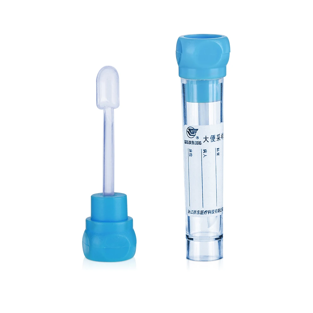 Медицинский пластиковый стерильный стул 5 мл, трубка для сбора образцов с ложкой
