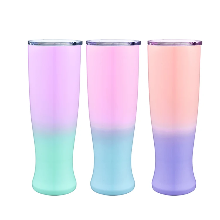 2020 New design mermaid body shape 30oz big capacity  double wall stainless steel vacuum insulated beer mug with plastic lid