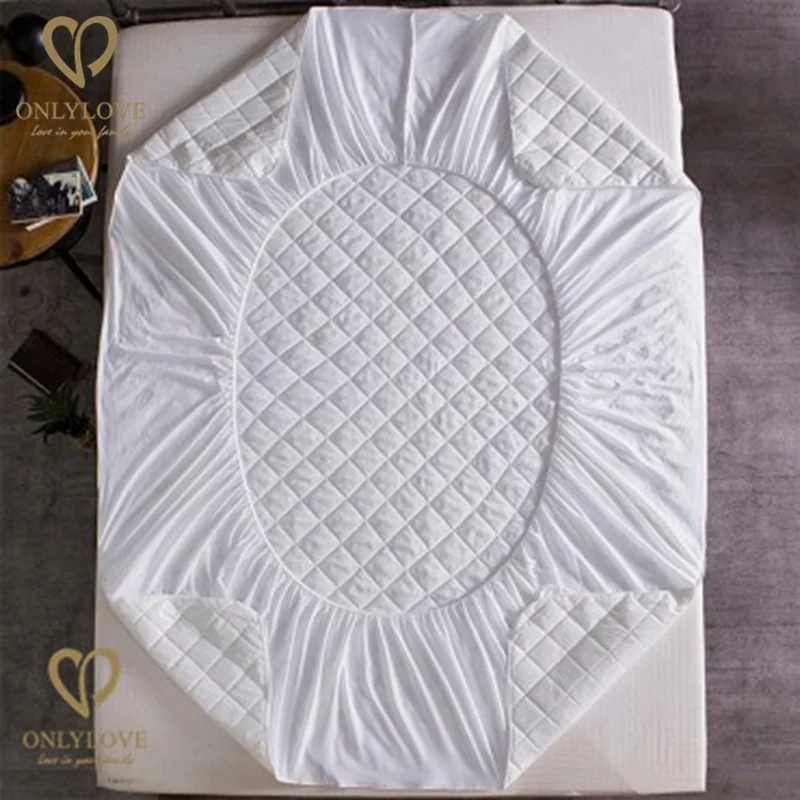 custom luxury waterproof bed bug mattress cover with microfiber fabric quilted