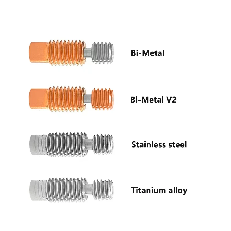 V6 Bi-Metal Heatbreak Titanium Alloy Copper Throat For E3D V6 1.75mm Hotend 3D Printer