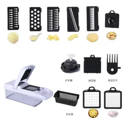 Ручная овощерезка 12 в 1, овощерезка, измельчитель овощей, измельчитель для еды, резак для лука, овощерезка