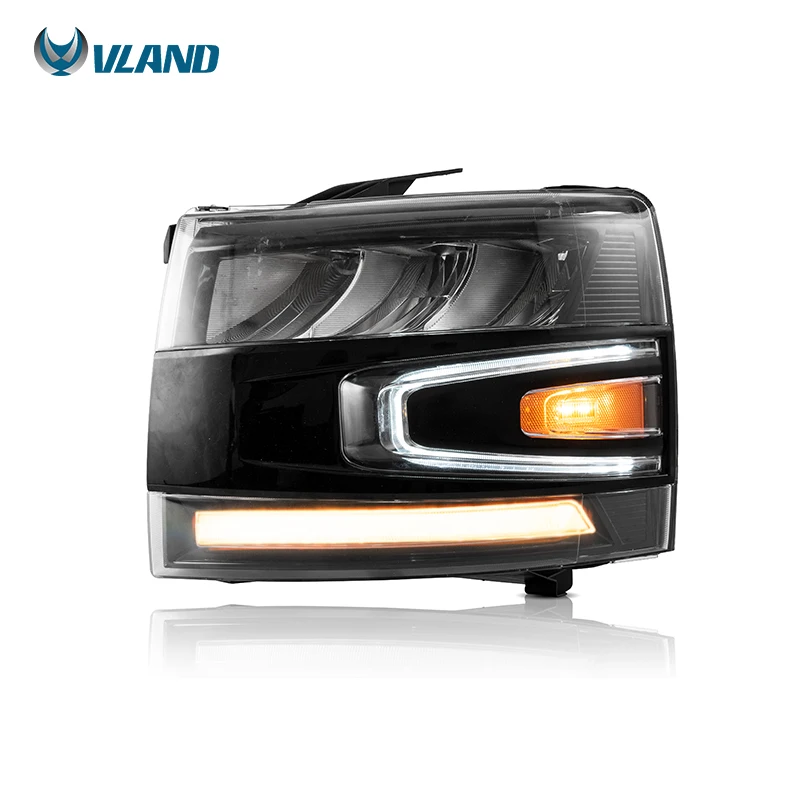 Передние светодиодные фары VLAND 2007 2008-2012 2013, 1500 HD 3500HD для Chevrolet Silverado