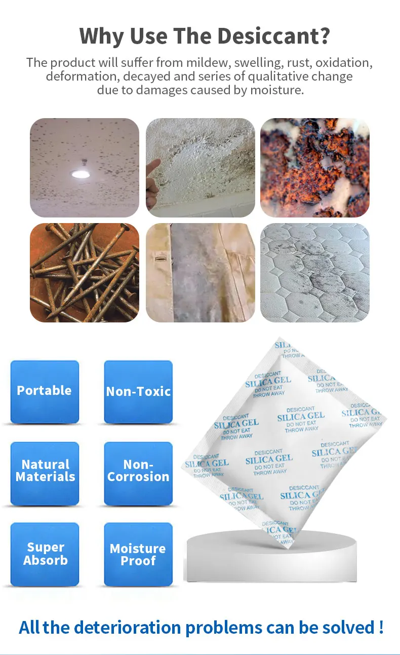 MINGHUI Customized Packaging Eco-friendly Montmorillonite Activated Clay Desiccant