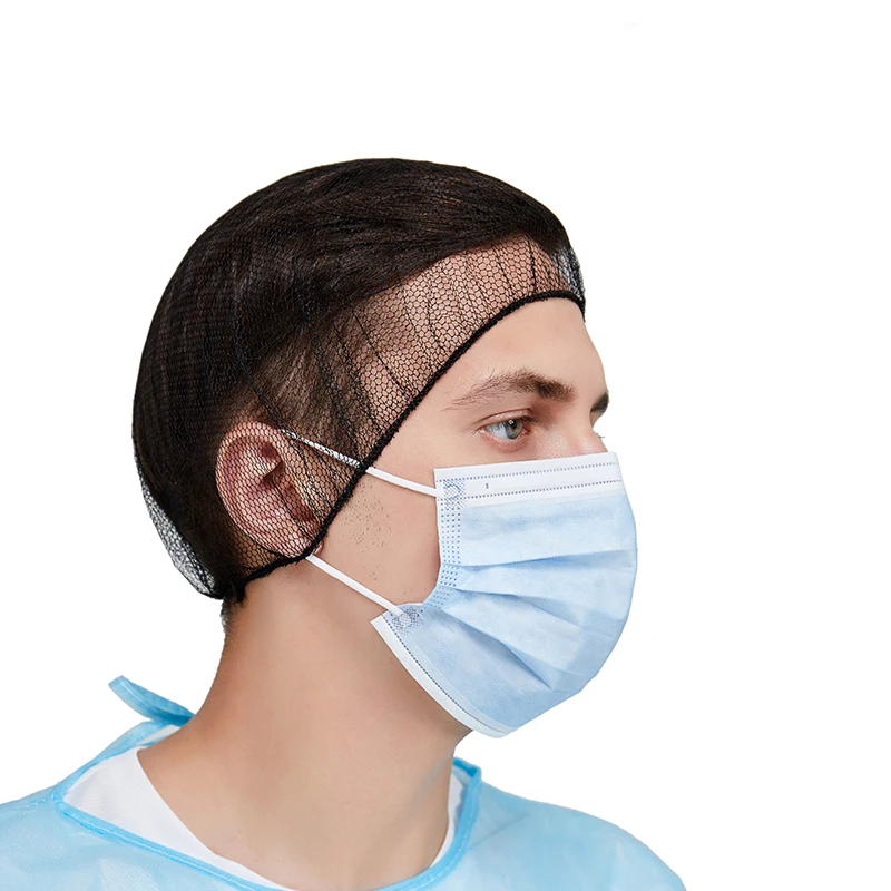 Food Beauty Industry Disposable Nylon Mesh Hair Net Head Cover Hair Nets