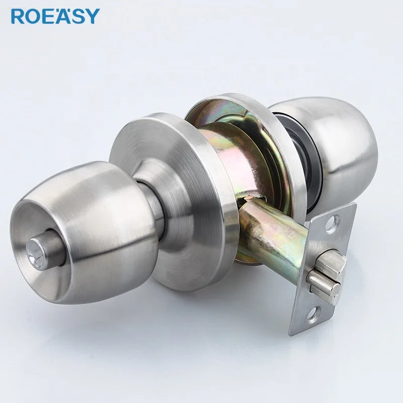 Цилиндрическая дверная ручка ROEASY 5831-SB-ET из нержавеющей стали замок для спальни ванной входной