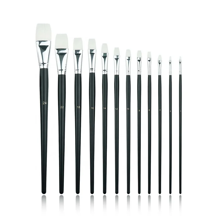 Free Sample Wholesale Best Selling Top Quality Travel Nylon Bristle Hair Artist Paint Brush