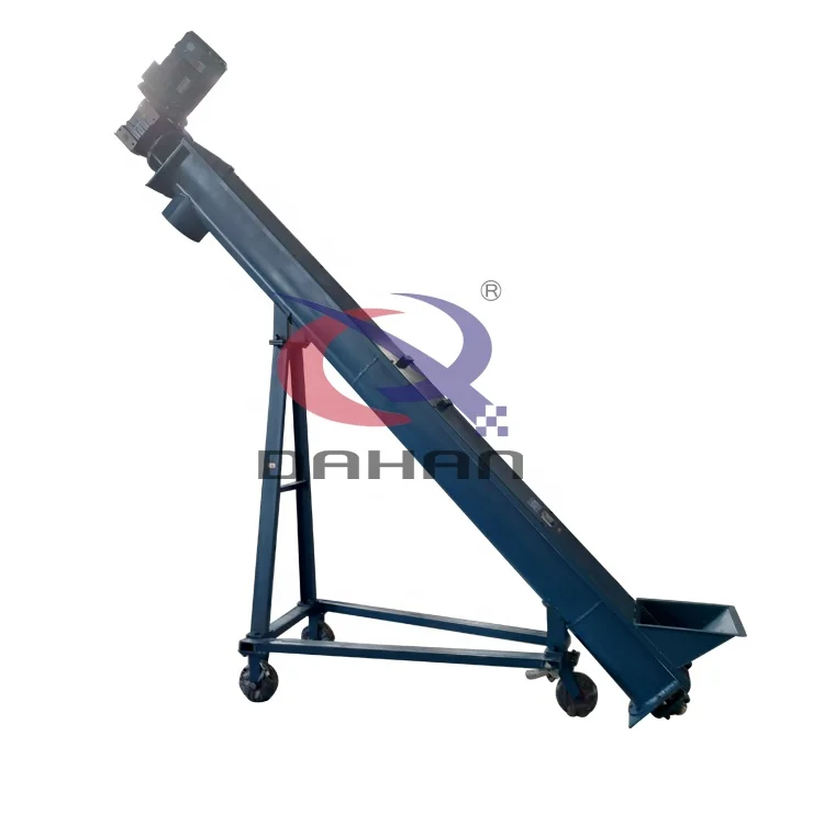 Mini Helical Flexible Chip Screw Auger Conveyor Spring Concrete Screw Feeder For Silo Cement