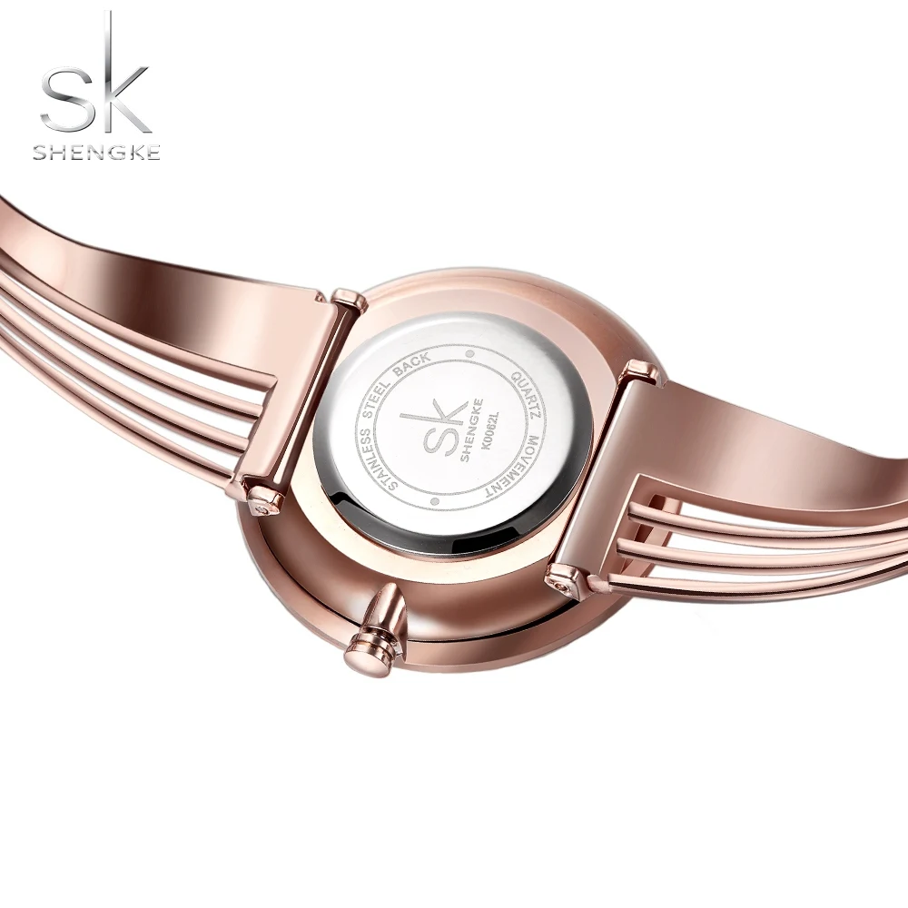  Shengke Fashion Creative Women Watches Bangles Ladies Wristwatch Bracelet Quartz Watch Woman Montre Femme Relogio Feminino