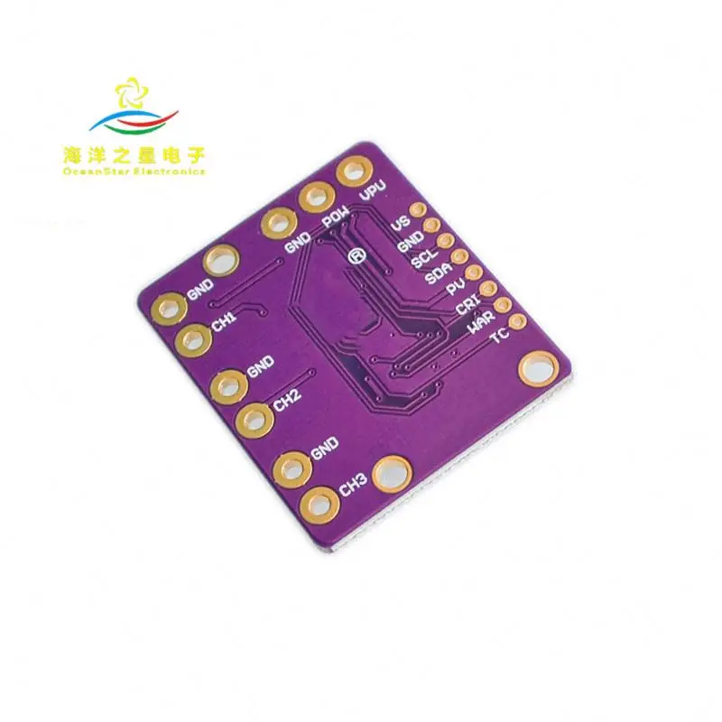MCU-3221 INA3221 three low-side/high-side I2C output current/power monitor