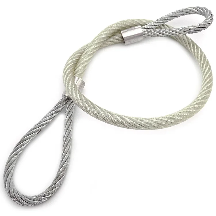 High Tensile Stainless Steel Wire Rope Sling With Loops