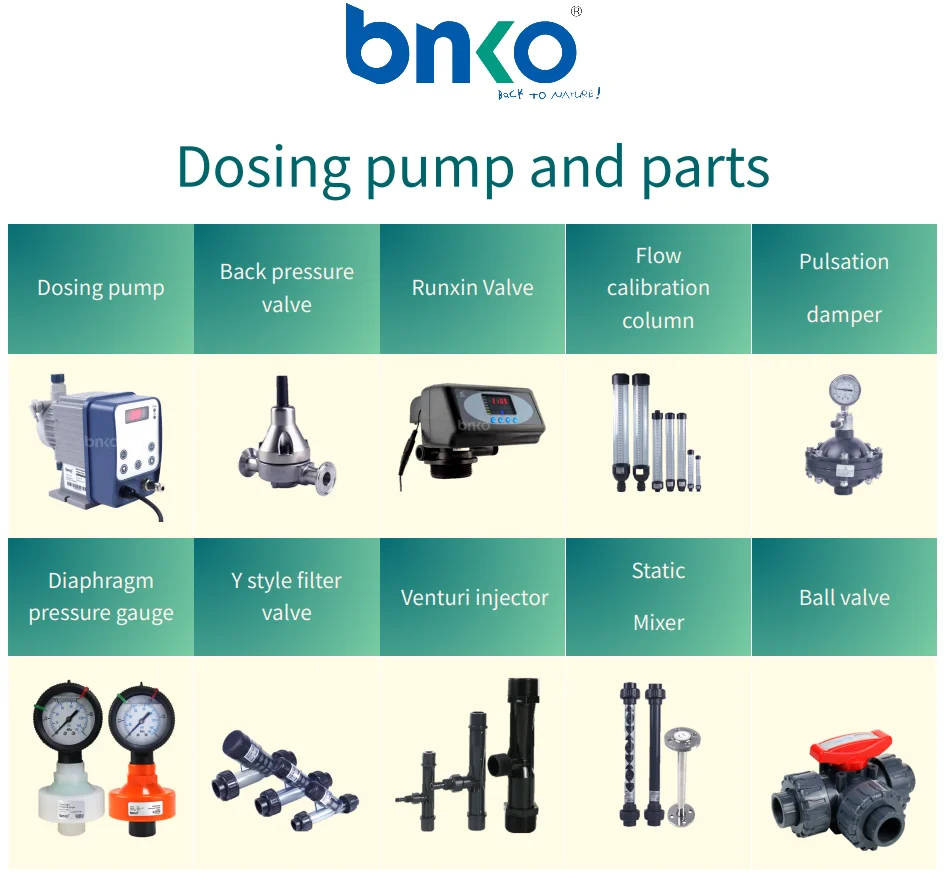 Swimming Pool Electric Acid Chlorine Chemical Dosing Pump 11LPH 2bar Electronic Metering Pump