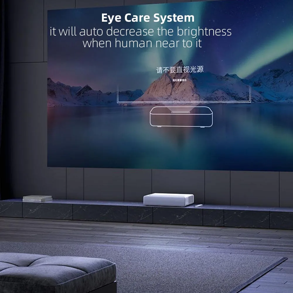 2024 Newest Mi Full RGB Triple Laser UST 4K Projector with Dual 5G WiFi 1920x1080p Full HD Smart Home Theater Projectors