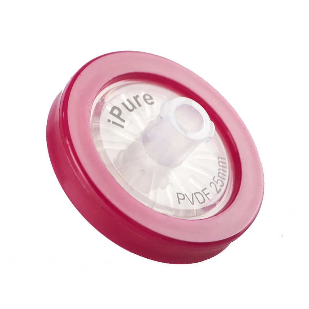 Wholesale Laboratory Disposable Pink Hydrophobic 0.22 0.45 Sterile Syringe Filter 33mm