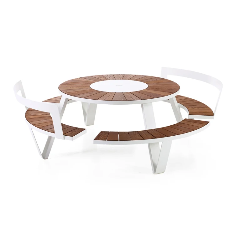 Уличная мебель коммерческий деревянный стол для пикника скамейка кемпинга набор Скамеек