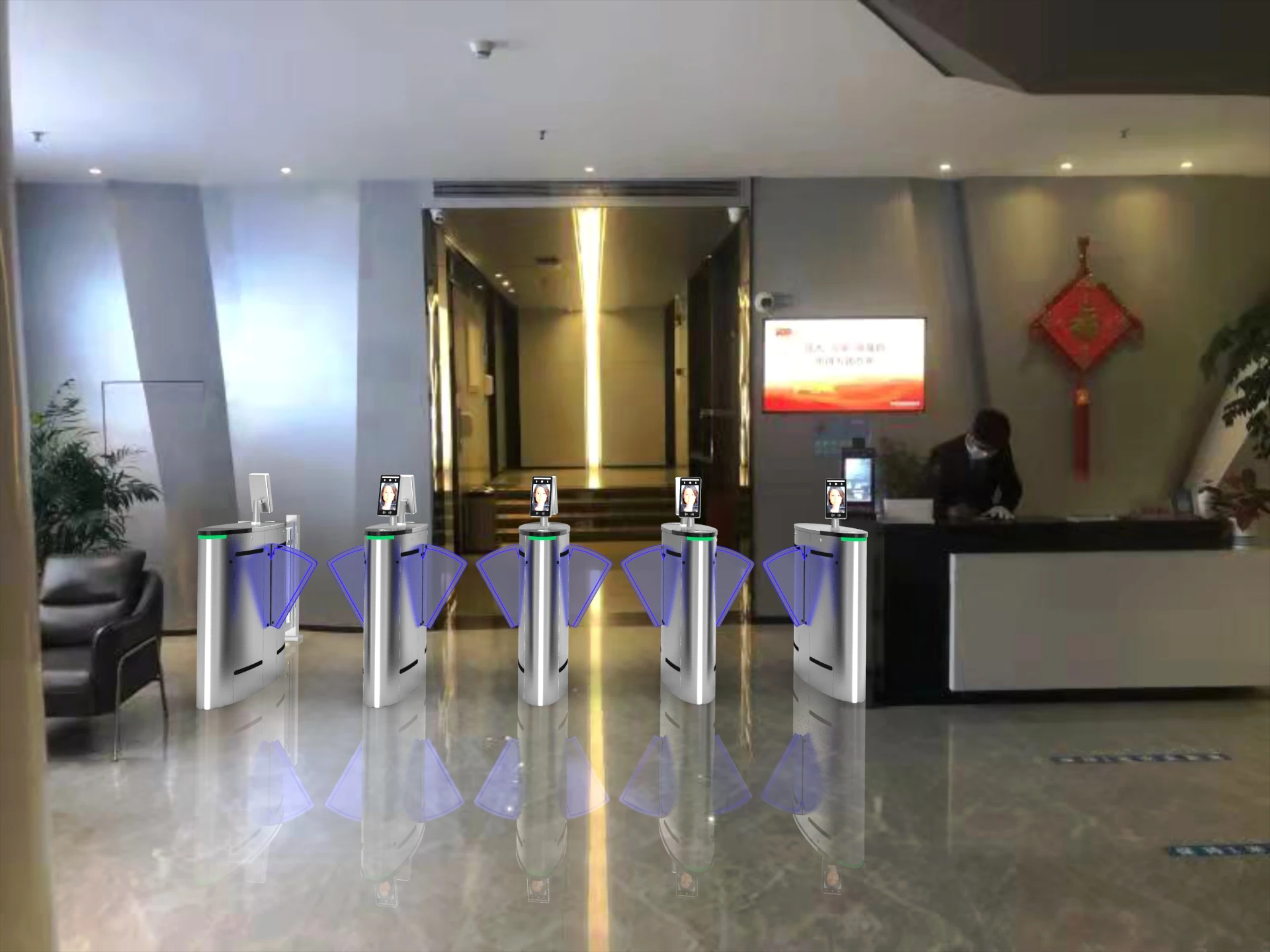 Security Gate access control flap barrier turnstile gate barrier gate