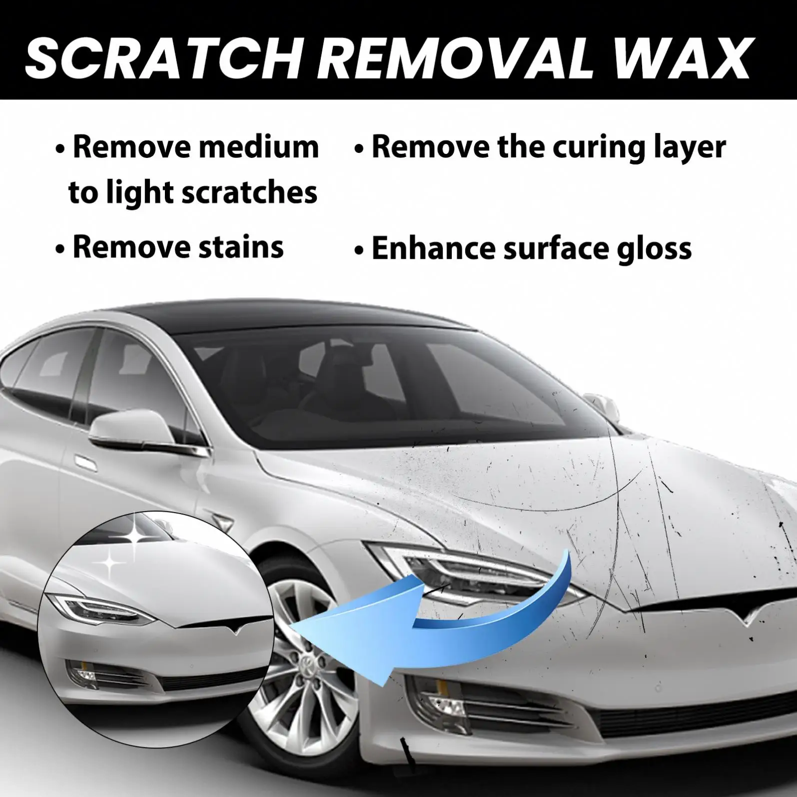 Rayhong Wholesale 100ml High Quality Convenient Effective Car Scratch Removal Wax Car Scratch Repair Remove Stains Agent
