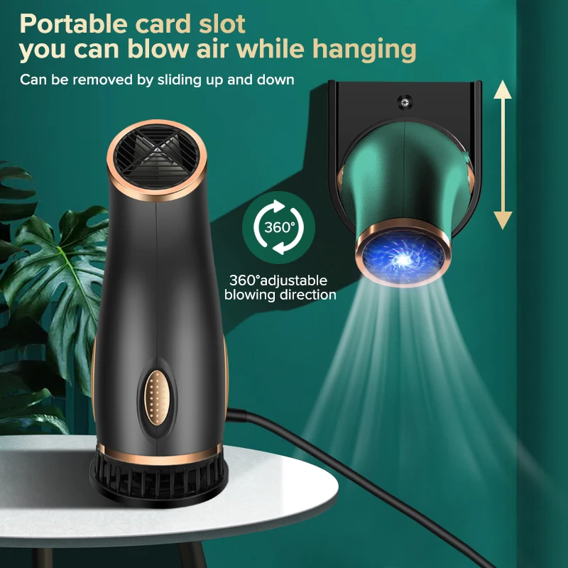 New Style Professional Blow Dryer Stand Portable Mini Rechargeable Travel Home Private Label One Step Negative Ion Hair Dryer