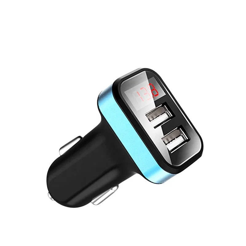 
Cheapest Universal 5V 3.1A 2 Ports Dual USB Car Charger With LCD Screen LED Voltage Display For Nokia 