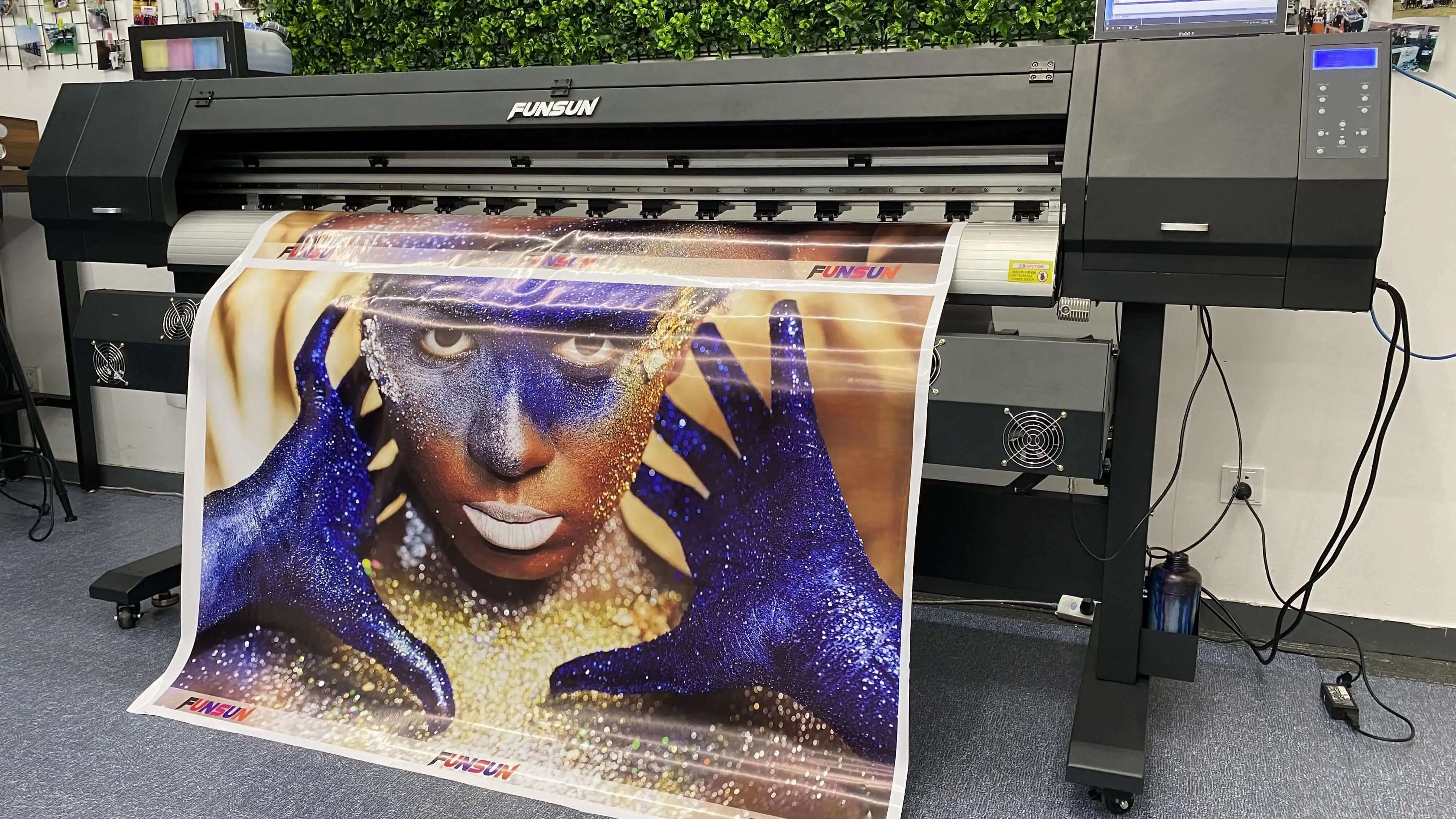 FUNSUN 1800B 1.8m Inkjet Large Format Fast speed advertising billboard Flex printing machine