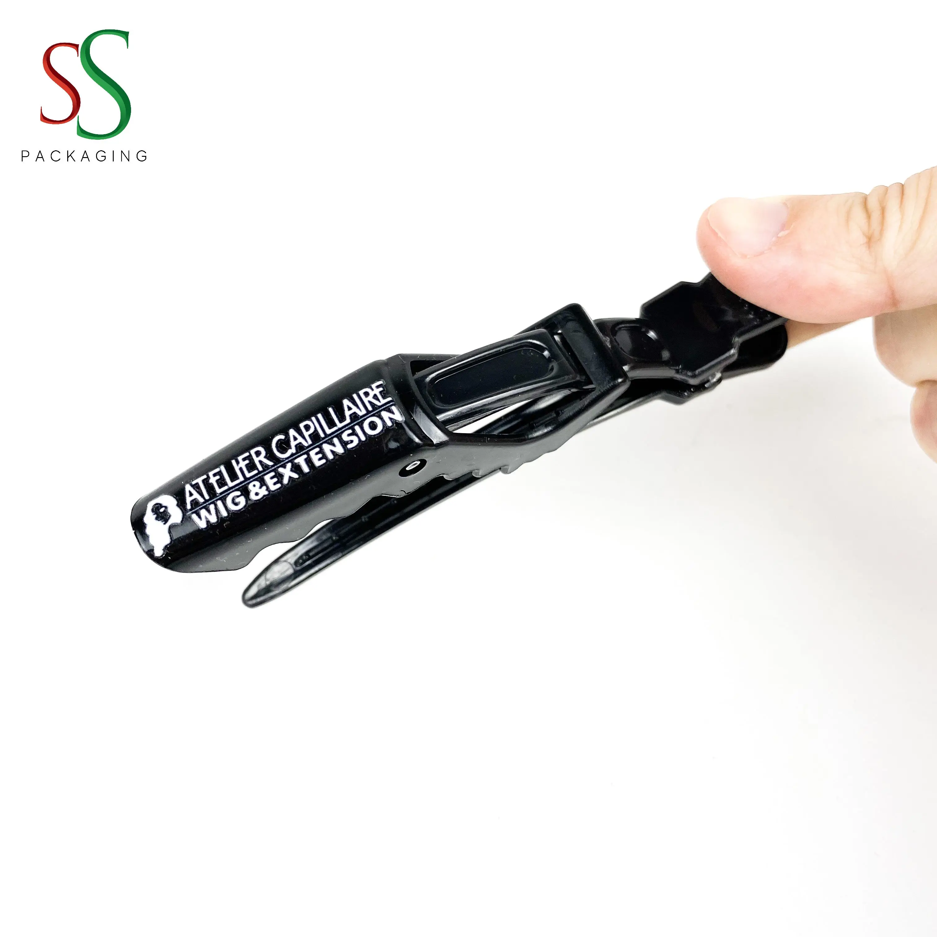 wholesale custom logo salon hair accessories for women style hair sectioning crocodile  clip