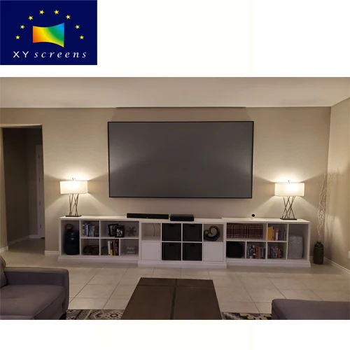 Xyscreen 110 дюймов 16:9 соотношение для домашних животных с украшением в виде кристаллов дневного света ALR проектор экран Ultra Short