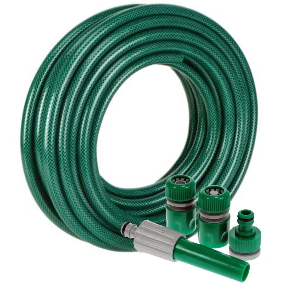 Agriculture flexible PVC braided reinforced spray water fire air pipe high pressure Plastic spray hose 1/4 5/8 inch