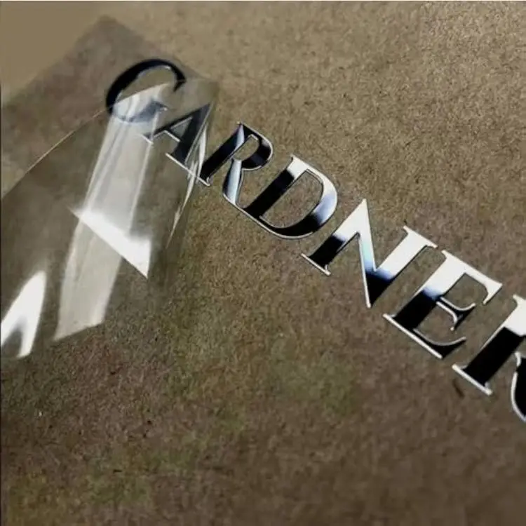 Custom Logo 3D Metal Nickel Label Bright Gold Electroform Thin Plating Transfer Sticker China Manufacturer