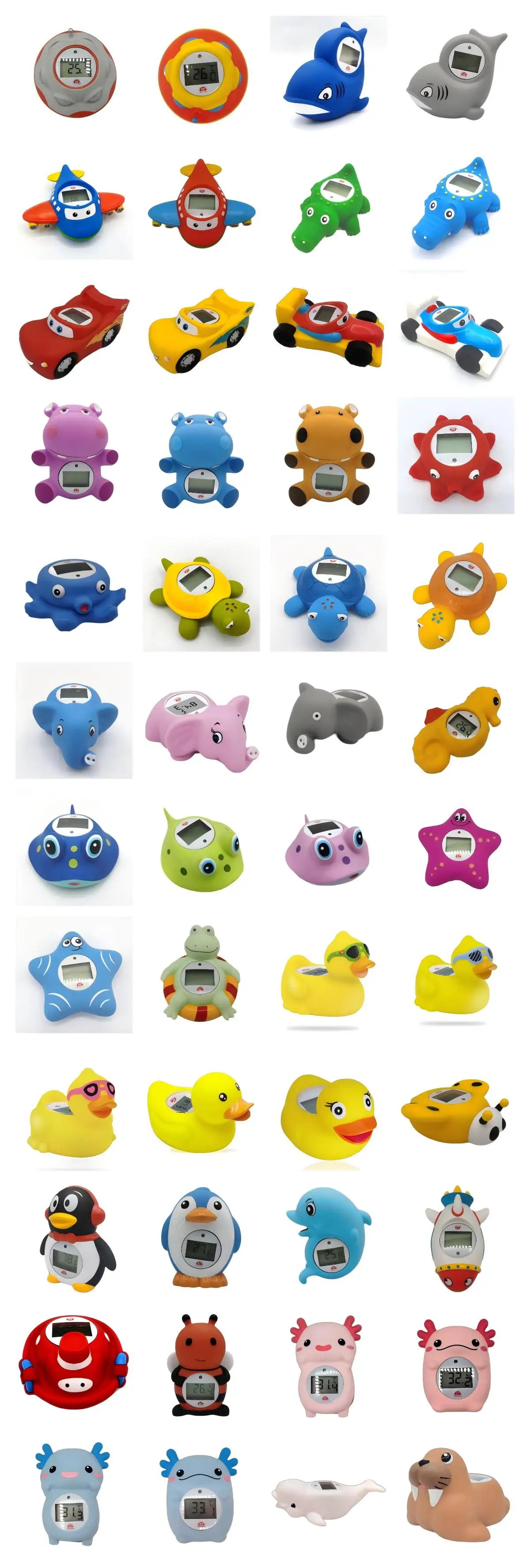 High Quality Multifunctional Digital Thermometer with Sensor Octopus-Shaped Baby Bath Toys