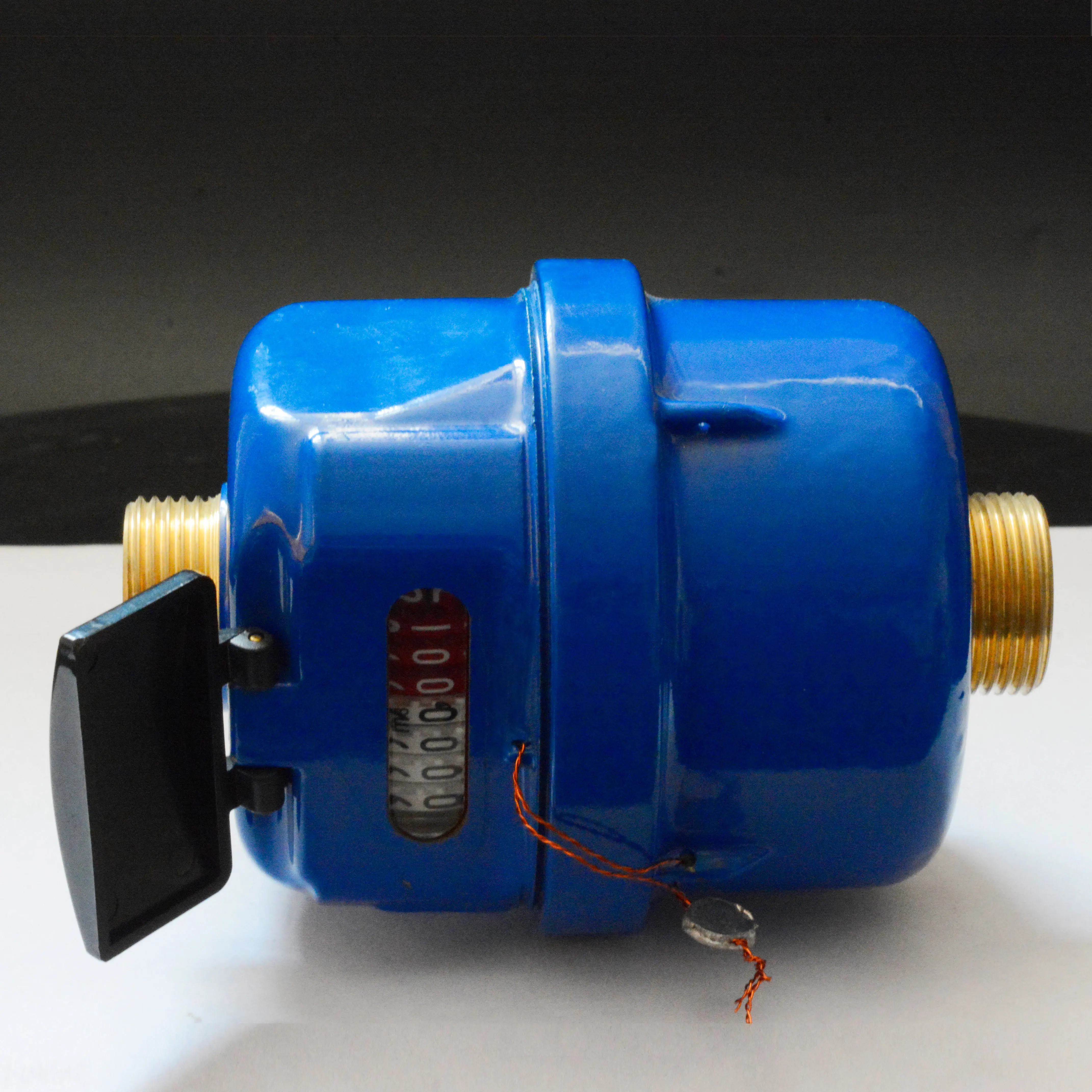 15mmB Class Mass Rotary Piston type Volume water meter blue body