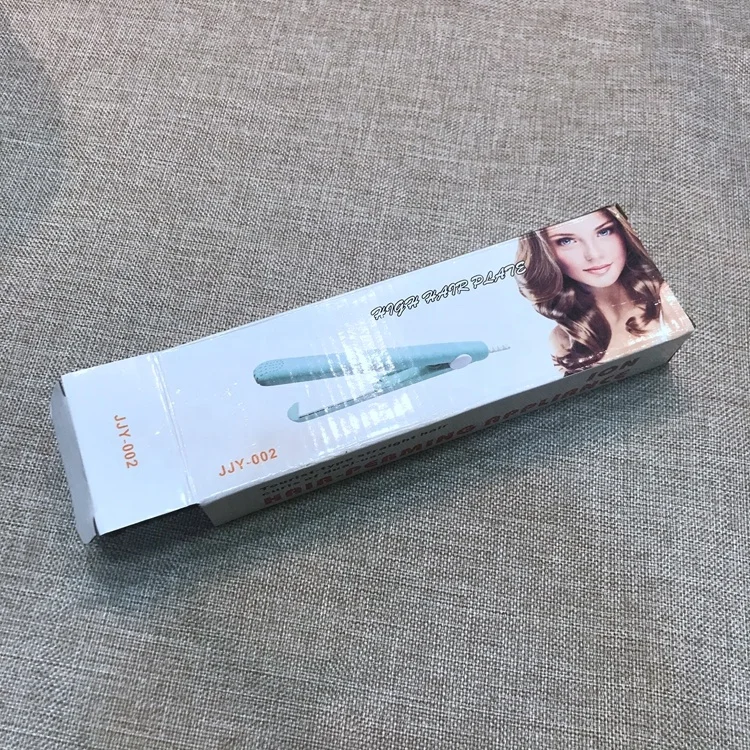 Custom private label flat iron packaging box with logo Hair Straightener box hair combs box