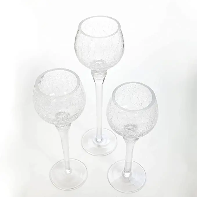 
Оптовая торговля ремесло стеклянная свеча банка на заказ прозрачный хрустальный чайный свет подсвечник украшение дома 