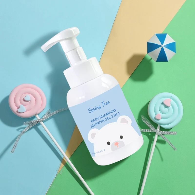 OEM/ODM частная марка, сглаживающий лечебный шампунь и гель для тела для детей, набор для ухода за кожей ребенка