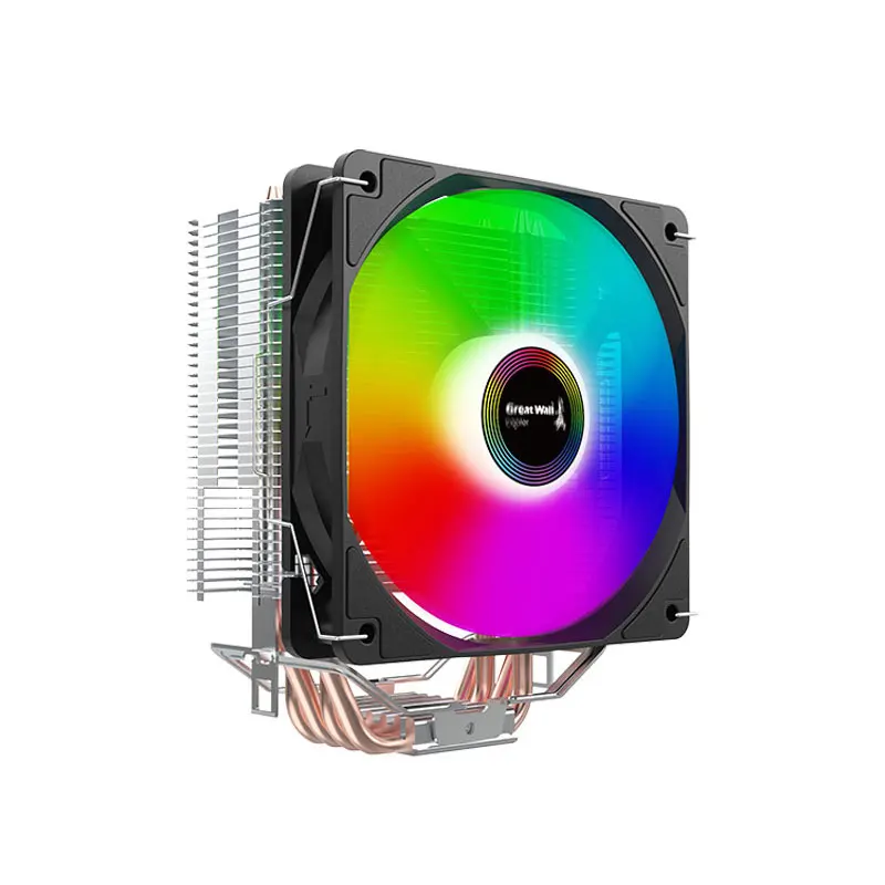Greatwall Kirin 400 ARGB CPU Air Cooler 3PIN 5V Aluminum Radiator Fan Heatsink for PC & Gaming Computers Heatpipe Computer Case
