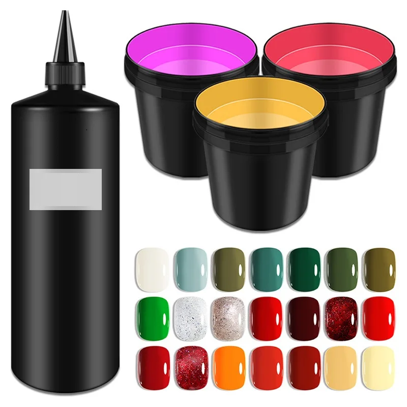 Non Toxic Nail Polish Gel 1 Kg Fast Extension Uv Gel In A Bottle And Jar Professional Nail Art