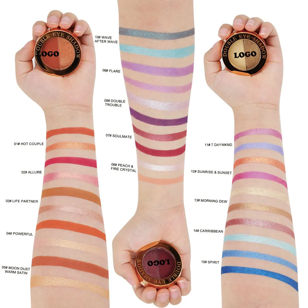Private Label High Quality Makeup Cosmetic Vegan DIY Multichrome Glitter Shimmer Matte High Pigment Eyeshadow Palette