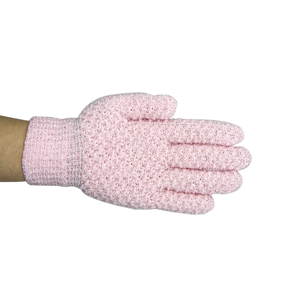 Hot Sale Natural Exfoliating Body Shower Gloves Skin Exfoliator