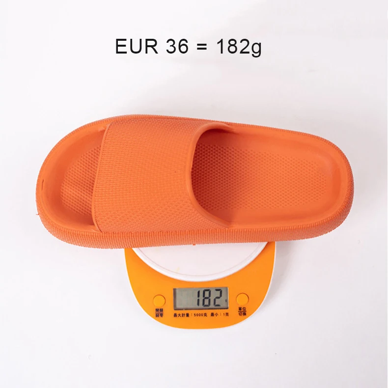 High Quality 4CM Thicken Sole Cushion EVA Foam Beach Pool Shower Bath Open Toe Pillow Home No Slip Cloud Slides Slippers for Men