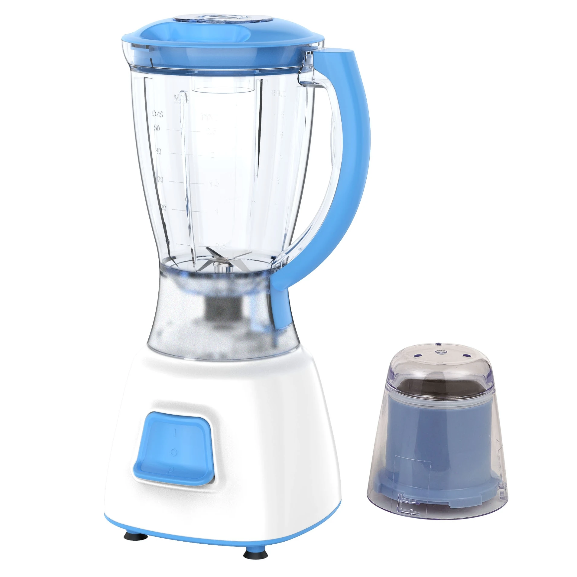 New Design 350W One Speed 1.5L Plastic Jar Glass Jar  2 in 1 Electric Mixer Blender Personal Blender National Blender