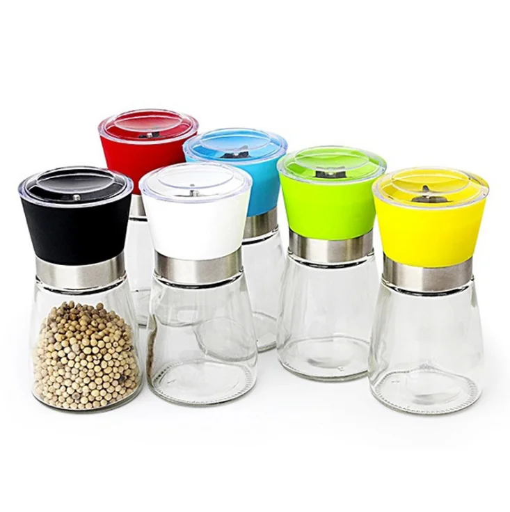 Kitchen Objects Crusher Tool Manual Salt Mill with Pepper Grinder Bottle