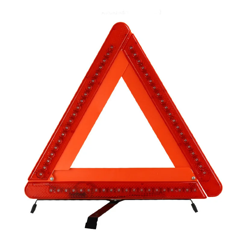 Durable and Reliable Roadside Car Triangle Warning Sign Triangle Flash Warnig Lamp Transparent Emergency Lamp