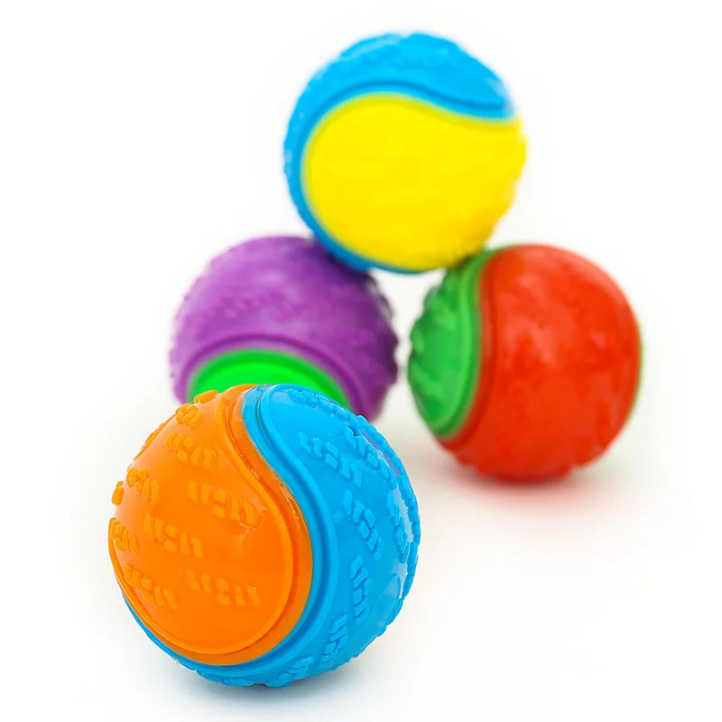 Interactive pet tooth cleaning chewing toy tpr paw print thorn ball pet dog molar cleaning teeth toy
