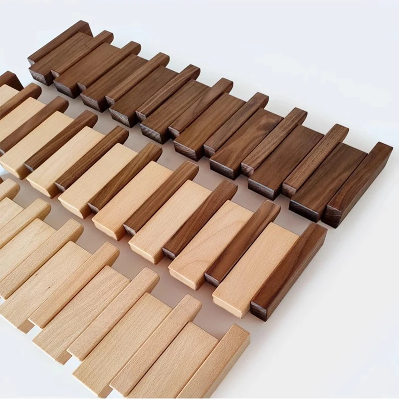 Creative wooden hangers with 4 hooks single wall hanging bedroom living room piano keys decorated clothes bag storage